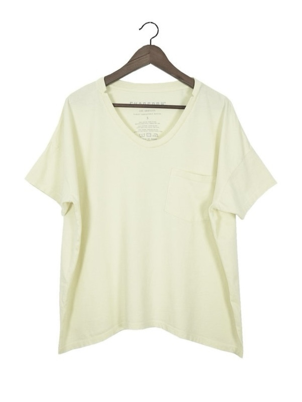 Skargorn Short-Sleeve V-Neck Tee in Beige